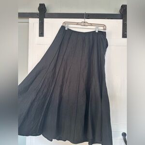 Classic black, linen skirt from J.Jill.